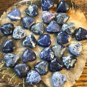 30 Dream Amethyst Crystal Hearts With Holes Drilled For Pendants!